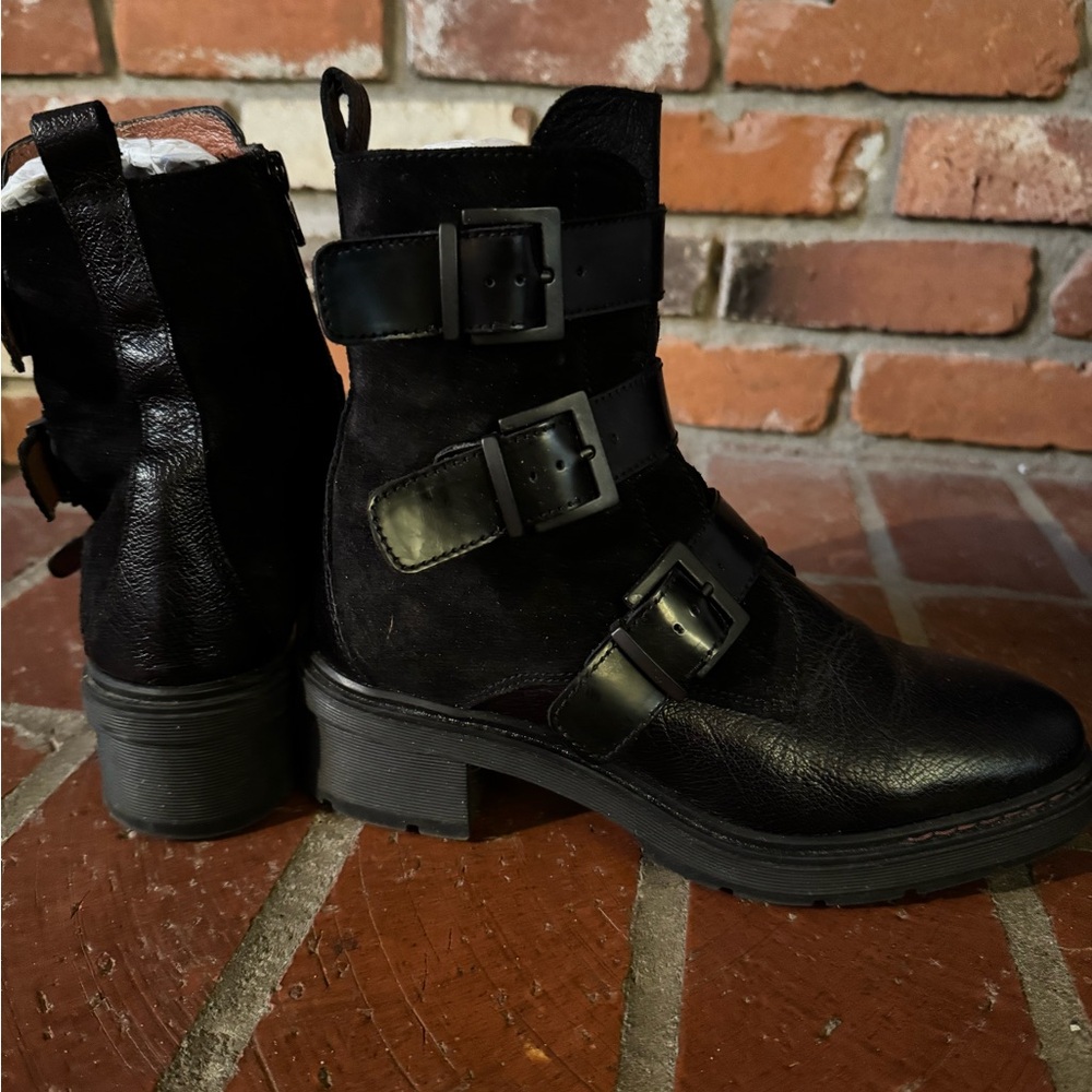 Hispanitas Black combat boots 38 - Picture 5 of 6